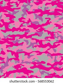 Fashionable camouflage pattern, vector illustration.Millatry print .Seamless vector wallpaper