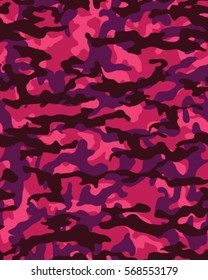 Fashionable camouflage pattern, vector illustration.Millatry print .Seamless vector wallpaper