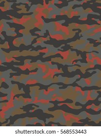Fashionable camouflage pattern, vector illustration.Millatry print .Seamless vector wallpaper