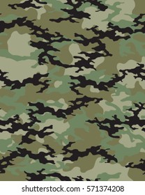 Fashionable camouflage pattern, vector illustration.Millatry print .Seamless vector wallpaper