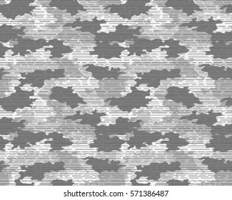 Fashionable camouflage pattern, vector illustration.Millatry print .Seamless vector wallpaper
