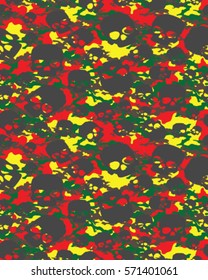 Fashionable camouflage pattern, vector illustration.Millatry print .Seamless vector wallpaper