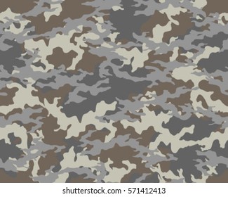 Fashionable camouflage pattern, vector illustration.Millatry print .Seamless vector wallpaper