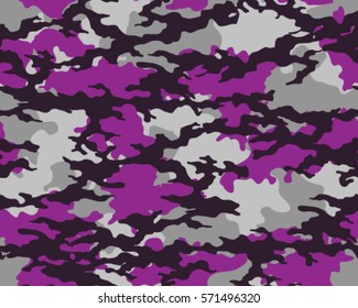 Fashionable camouflage pattern, vector illustration.Millatry print .Seamless vector wallpaper