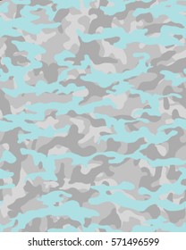Fashionable camouflage pattern, vector illustration.Millatry print .Seamless vector wallpaper