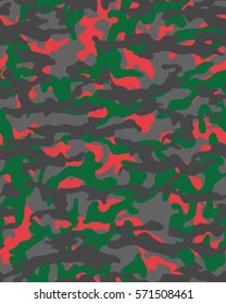 Fashionable camouflage pattern, vector illustration.Millatry print .Seamless vector wallpaper
