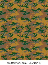 Fashionable camouflage pattern, vector illustration.Millatry print .Seamless vector wallpaper
