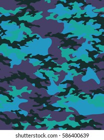 Fashionable camouflage pattern, vector illustration.Millatry print .Seamless vector wallpaper