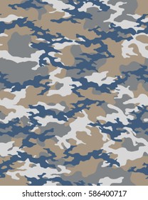 Fashionable camouflage pattern, vector illustration.Millatry print .Seamless vector wallpaper