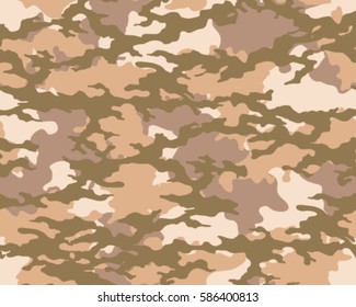 Fashionable camouflage pattern, vector illustration.Millatry print .Seamless vector wallpaper