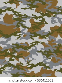 Fashionable camouflage pattern, vector illustration.Millatry print .Seamless vector wallpaper