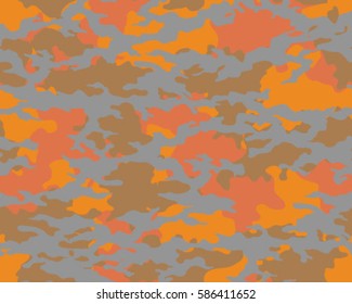 Fashionable camouflage pattern, vector illustration.Millatry print .Seamless vector wallpaper