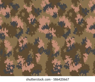 Fashionable camouflage pattern, vector illustration.Millatry print .Seamless vector wallpaper