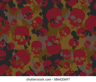 Fashionable camouflage pattern, vector illustration.Millatry print .Seamless vector wallpaper