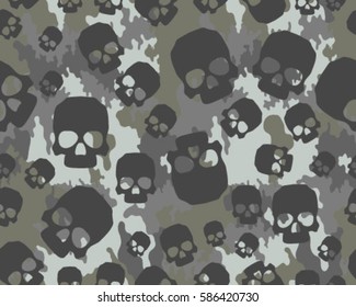 Fashionable camouflage pattern, vector illustration.Millatry print .Seamless vector wallpaper