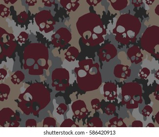 Fashionable camouflage pattern, vector illustration.Millatry print .Seamless vector wallpaper