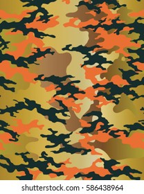 Fashionable camouflage pattern, vector illustration.Millatry print .Seamless vector wallpaper
