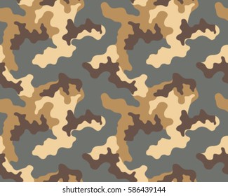 Fashionable camouflage pattern, vector illustration.Millatry print .Seamless vector wallpaper