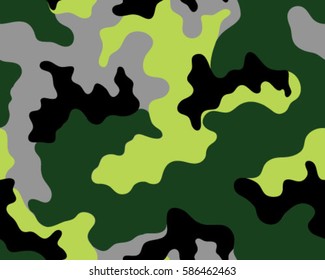 Fashionable camouflage pattern, vector illustration.Millatry print .Seamless vector wallpaper