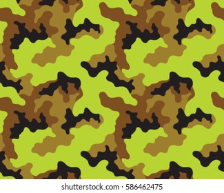 Fashionable camouflage pattern, vector illustration.Millatry print .Seamless vector wallpaper