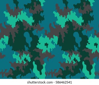 Fashionable camouflage pattern, vector illustration.Millatry print .Seamless vector wallpaper