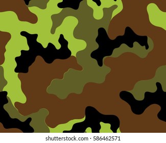 Fashionable camouflage pattern, vector illustration.Millatry print .Seamless vector wallpaper