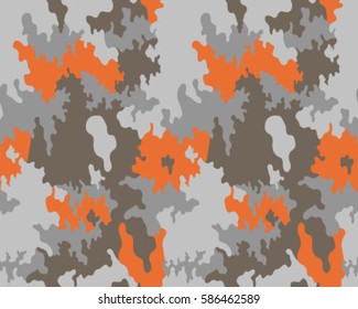 Fashionable camouflage pattern, vector illustration.Millatry print .Seamless vector wallpaper