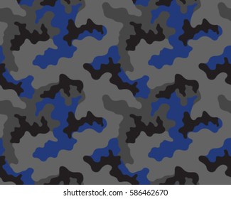 Fashionable camouflage pattern, vector illustration.Millatry print .Seamless vector wallpaper