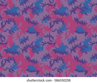 Fashionable camouflage pattern, vector illustration.Millatry print .Seamless vector wallpaper