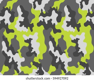Fashionable camouflage pattern, vector illustration.Millatry print .Seamless vector wallpaper