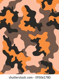 Fashionable camouflage pattern, vector illustration.Millatry print .Seamless vector wallpaper