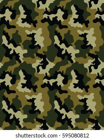 Fashionable camouflage pattern, vector illustration.Millatry print .Seamless vector wallpaper
