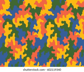 Fashionable camouflage pattern, vector illustration.Millatry print .Seamless vector wallpaper
