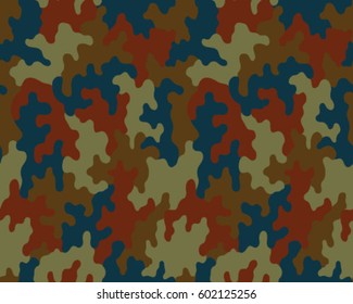 Fashionable camouflage pattern, vector illustration.Millatry print .Seamless vector wallpaper