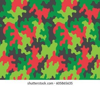 Fashionable camouflage pattern, vector illustration.Millatry print .Seamless vector wallpaper