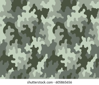 Fashionable camouflage pattern, vector illustration.Millatry print .Seamless vector wallpaper