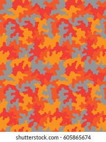Fashionable camouflage pattern, vector illustration.Millatry print .Seamless vector wallpaper