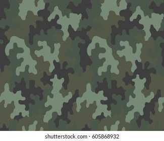Fashionable camouflage pattern, vector illustration.Millatry print .Seamless vector wallpaper