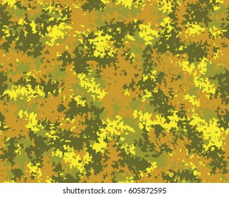 Fashionable camouflage pattern, vector illustration.Millatry print .Seamless vector wallpaper
