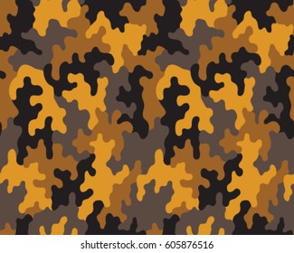 Fashionable camouflage pattern, vector illustration.Millatry print .Seamless vector wallpaper