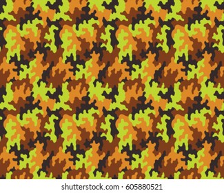 Fashionable camouflage pattern, vector illustration.Millatry print .Seamless vector wallpaper