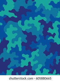 Fashionable camouflage pattern, vector illustration.Millatry print .Seamless vector wallpaper
