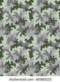 Fashionable camouflage pattern, vector illustration.Millatry print .Seamless vector wallpaper
