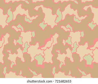 Fashionable camouflage pattern, vector illustration.Millatry print .Seamless vector wallpaper.