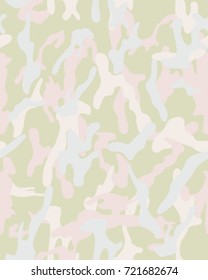 Fashionable camouflage pattern, vector illustration.Millatry print .Seamless vector wallpaper.