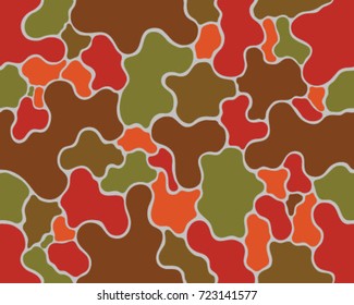 Fashionable camouflage pattern, vector illustration.Millatry print .Seamless vector wallpaper.