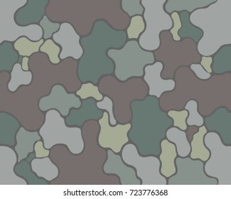 Fashionable camouflage pattern, vector illustration.Millatry print .Seamless vector wallpaper.