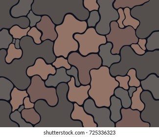 Fashionable camouflage pattern, vector illustration.Millatry print .Seamless vector wallpaper.