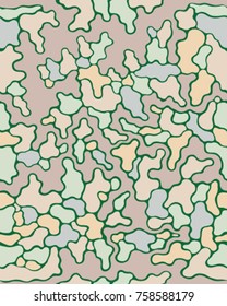 Fashionable camouflage pattern, vector illustration.Millatry print .Seamless vector wallpaper.