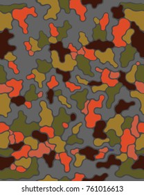 Fashionable camouflage pattern, vector illustration.Millatry print .Seamless vector wallpaper.